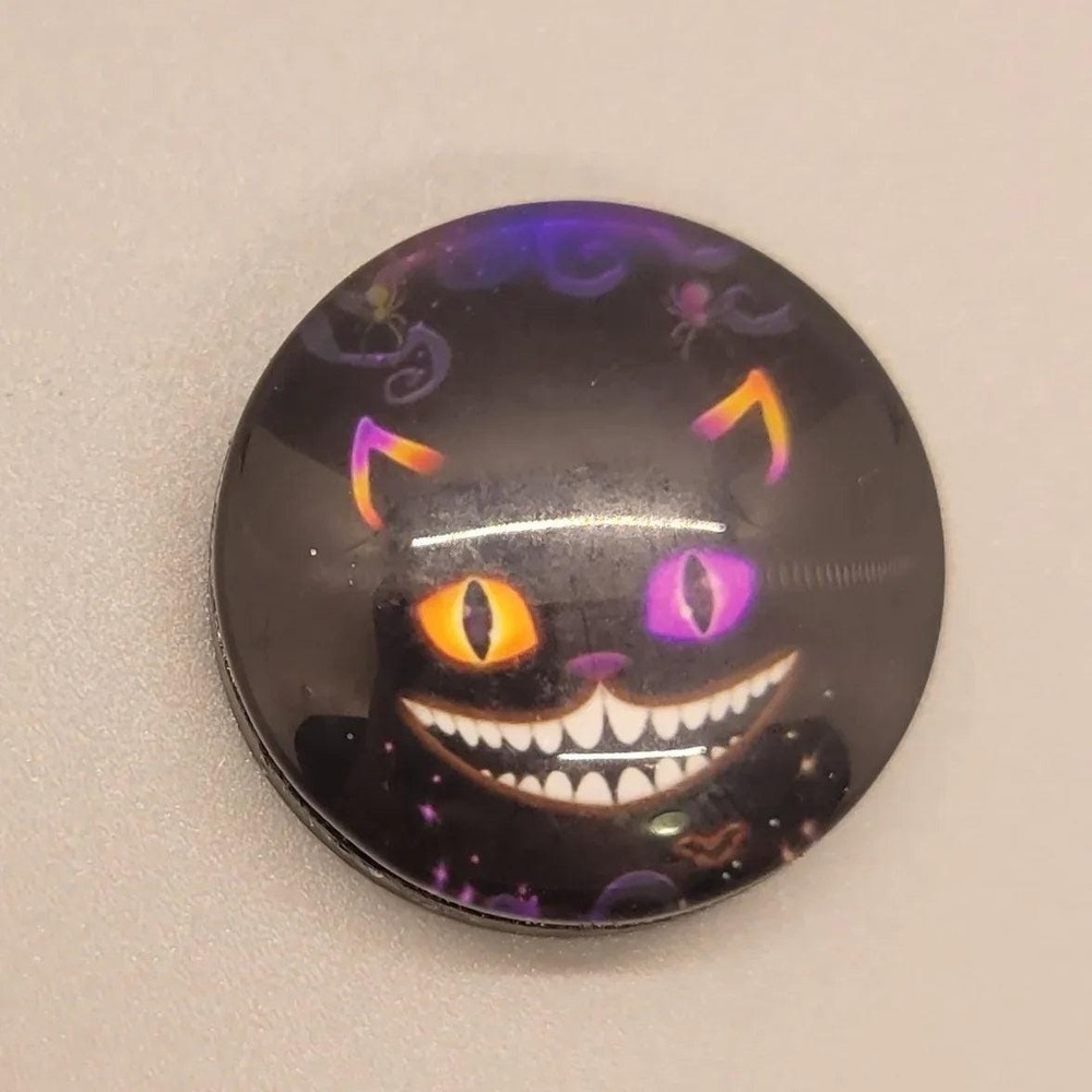 Cheshire Cat magnet, gothic fridge decor, dark humor, Wonderland,  heavy duty